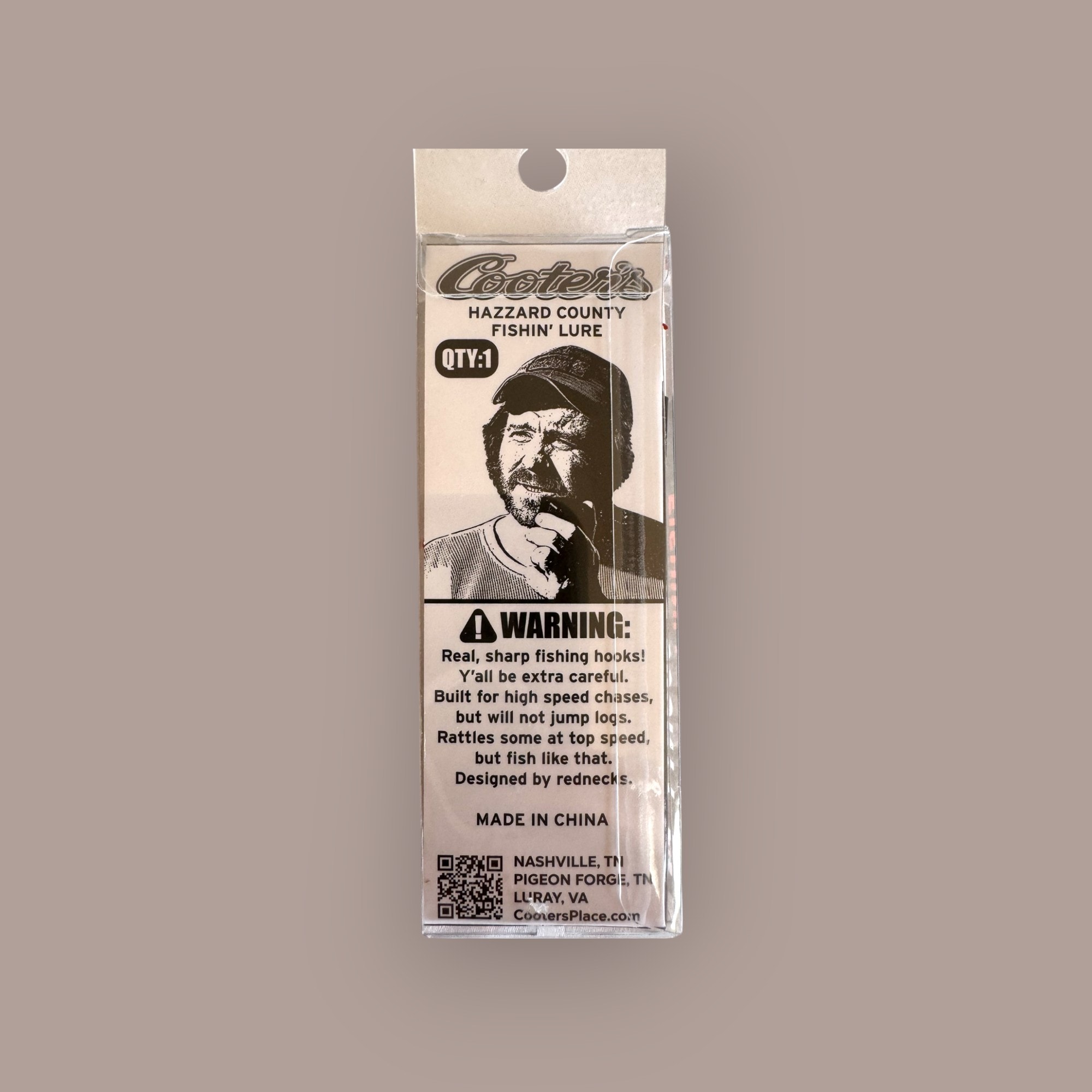 General Lee 01 fishing lure — front view in packaging