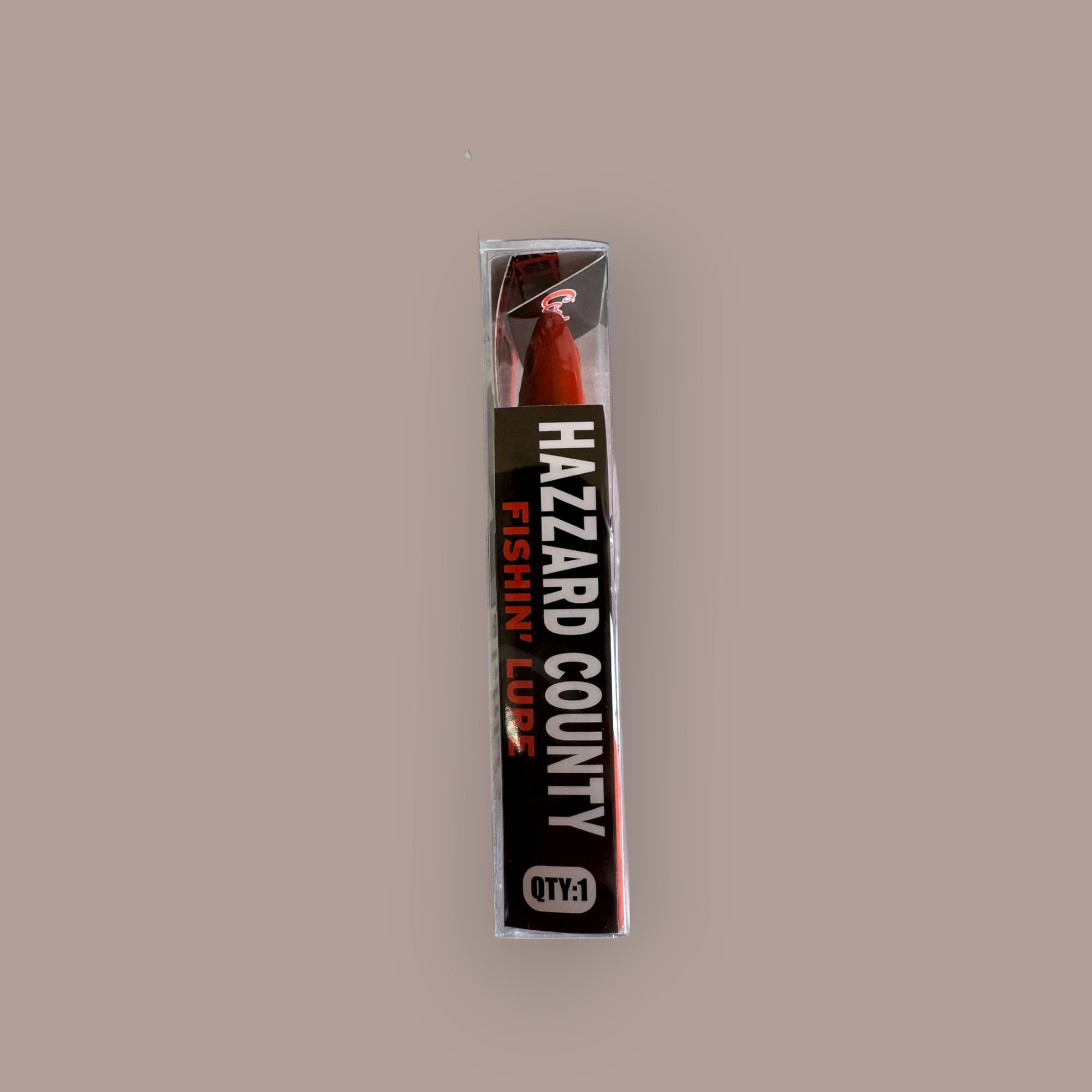 Hazzard County fishing lure — slim package front view