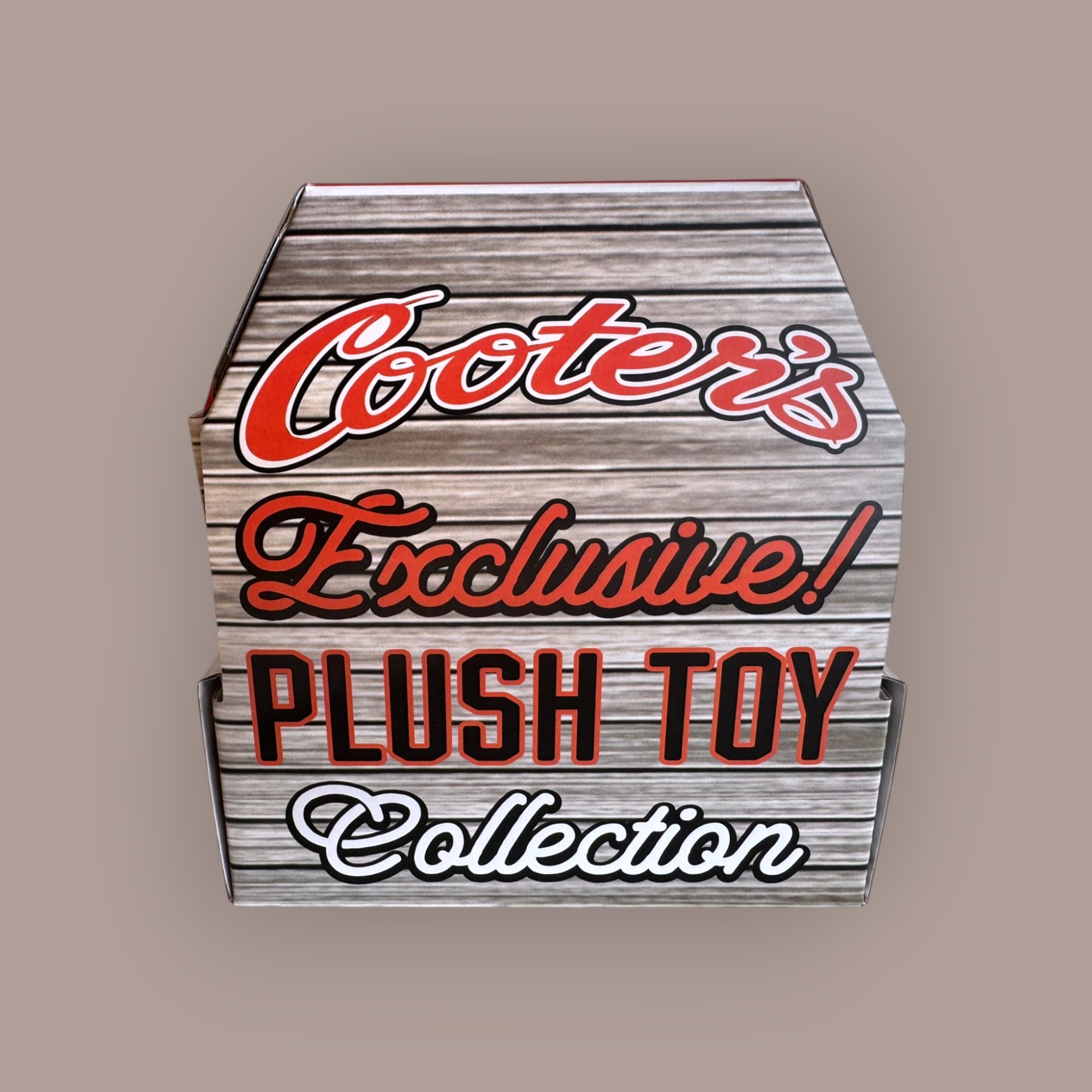 Cooter's Exclusive Plush Toy Collection — box front showing Flash the Bassett Hound branding