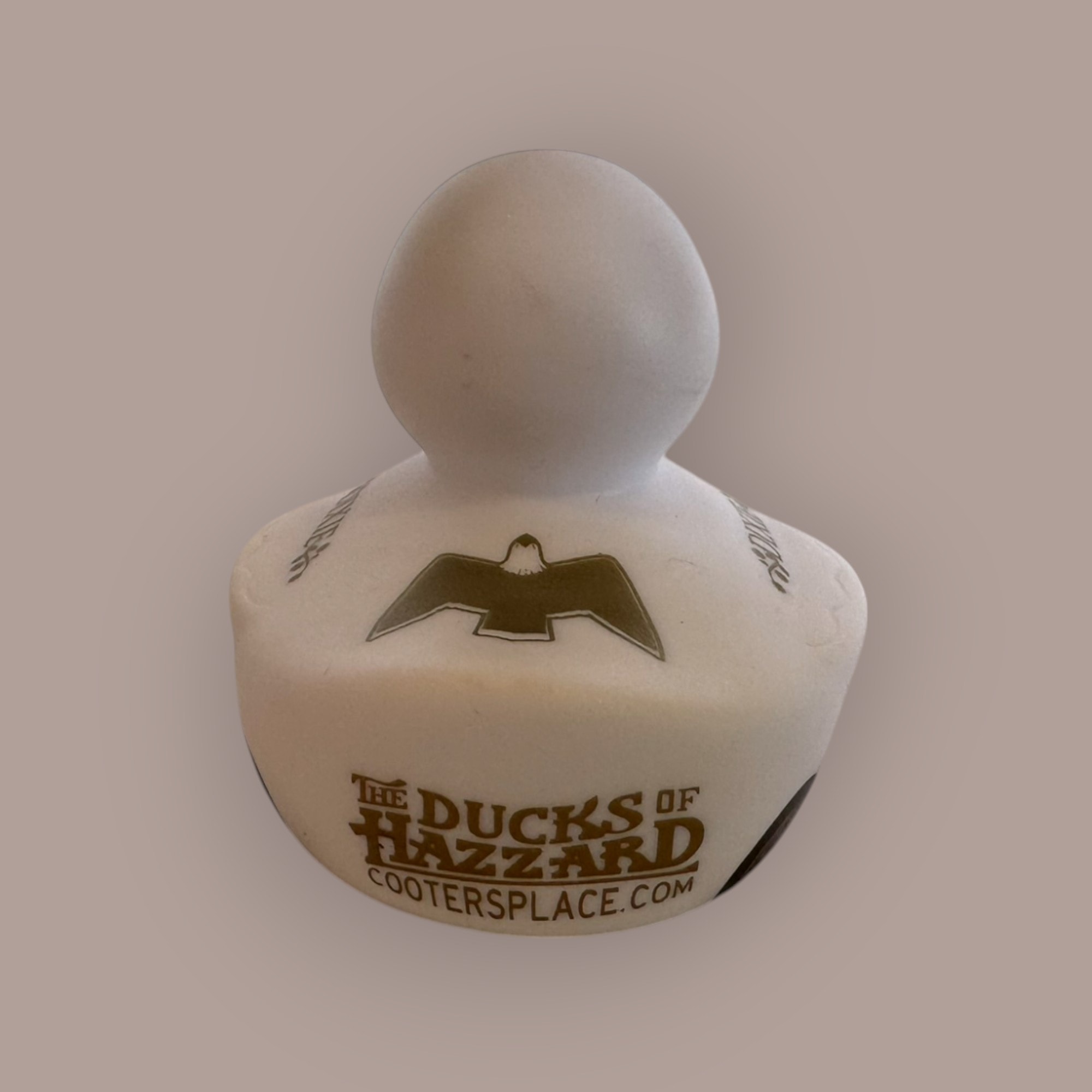 Dixie duck — top view showing Ducks of Hazzard branding
